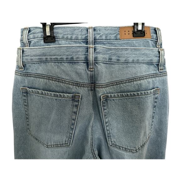 Pacsun Eco Medium Indigo Double Waistband Mid Rise Baggy Jeans Size 26 - Picture 13 of 15